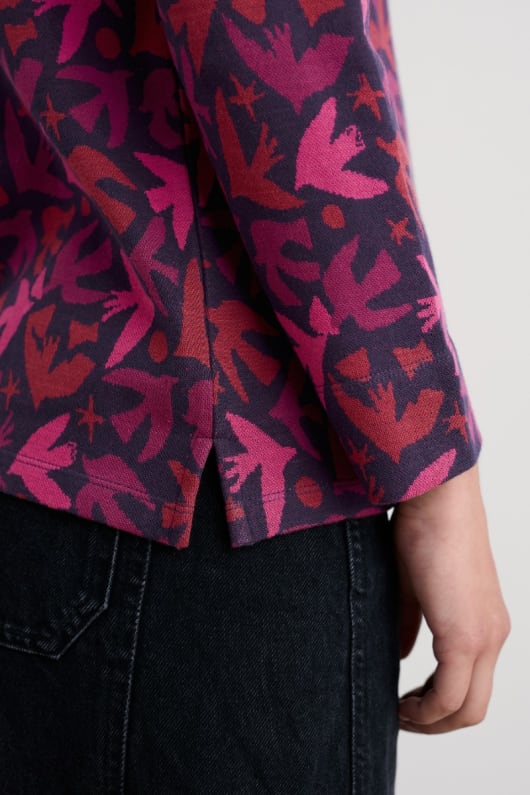 bereich glas-sweatshirt top