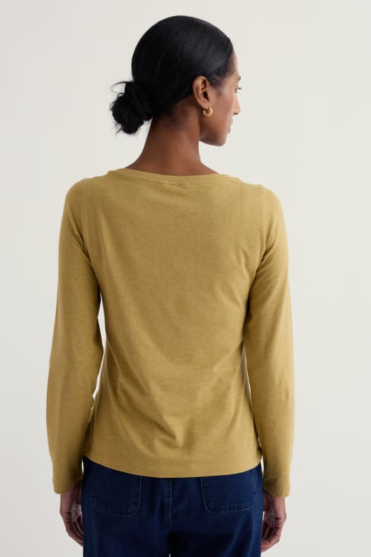 staffelei langarm top in gots-zertifizierte bio-baumwolle jersey