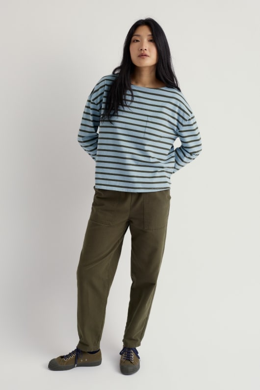 strand boot bio-baumwolle jersey top