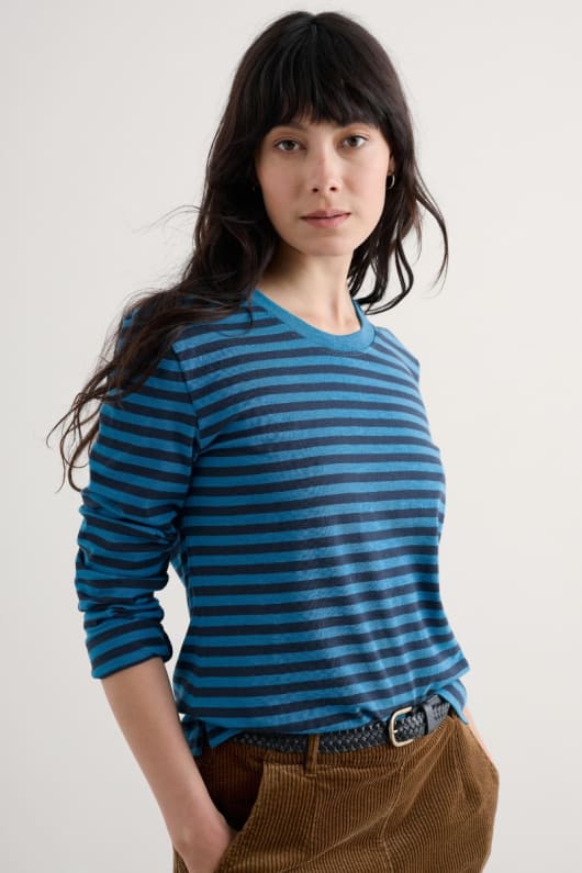 mehrjährige striped top in gots-zertifizierte bio-baumwolle