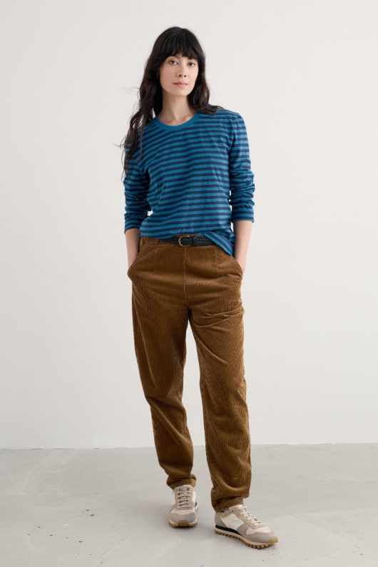 mehrjährige striped top in gots-zertifizierte bio-baumwolle