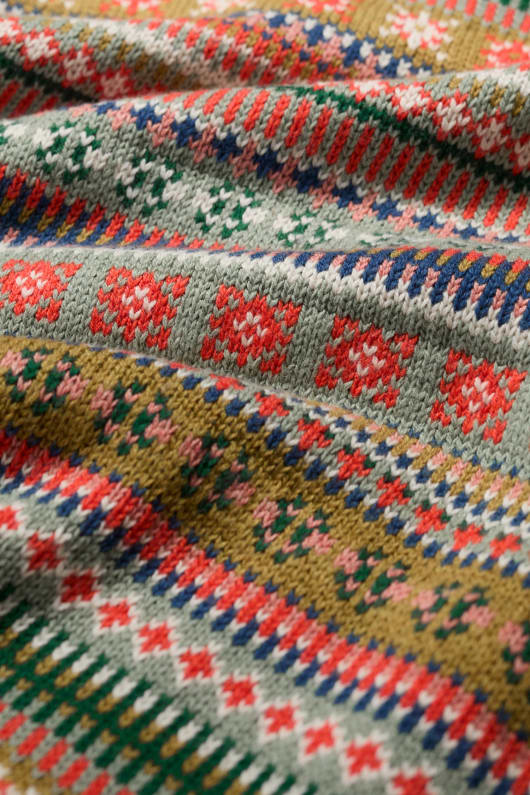cove cottage fair isle knitted vest