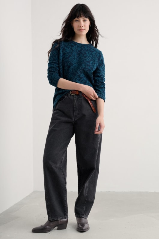 gwennol jacquard jersey top