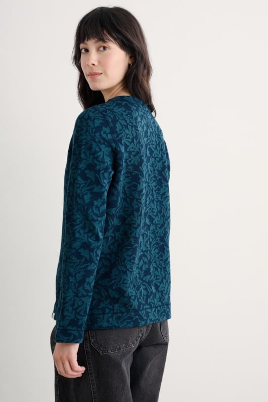gwennol jacquard jersey top