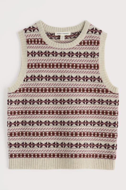 zitronen-veranda fair isle knitted vest