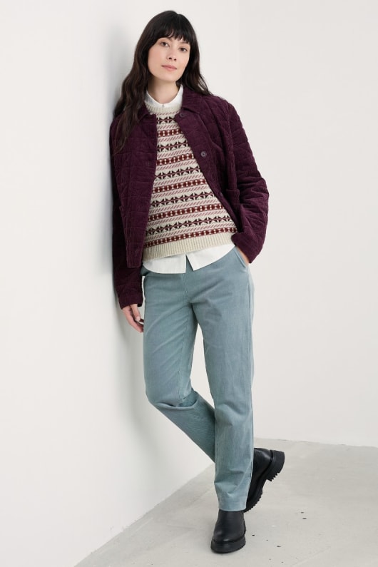 zitronen-veranda fair isle knitted vest