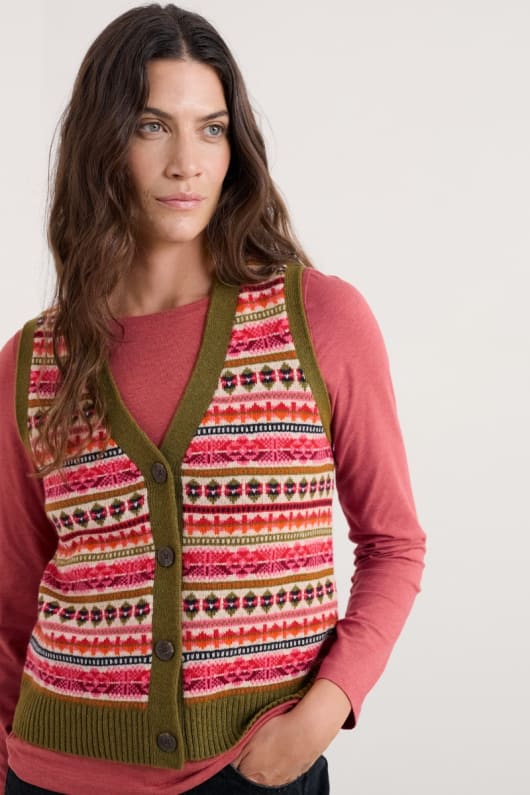 percella cove merino wolle weste weste