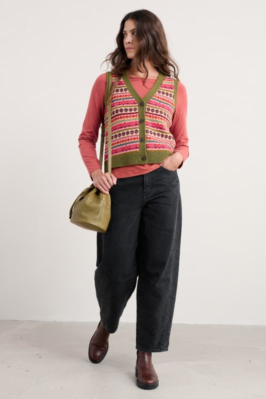 percella cove merino wolle weste weste