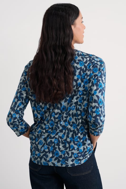 barnoon 34 sleeve jersey top