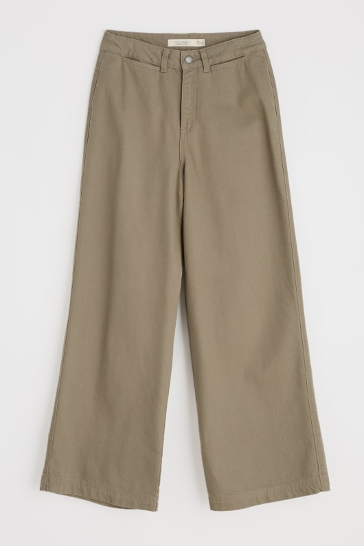 milly wide leg denim hosen