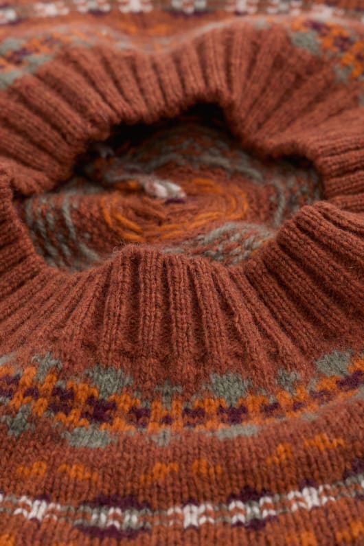 frühe vogel fair isle beret