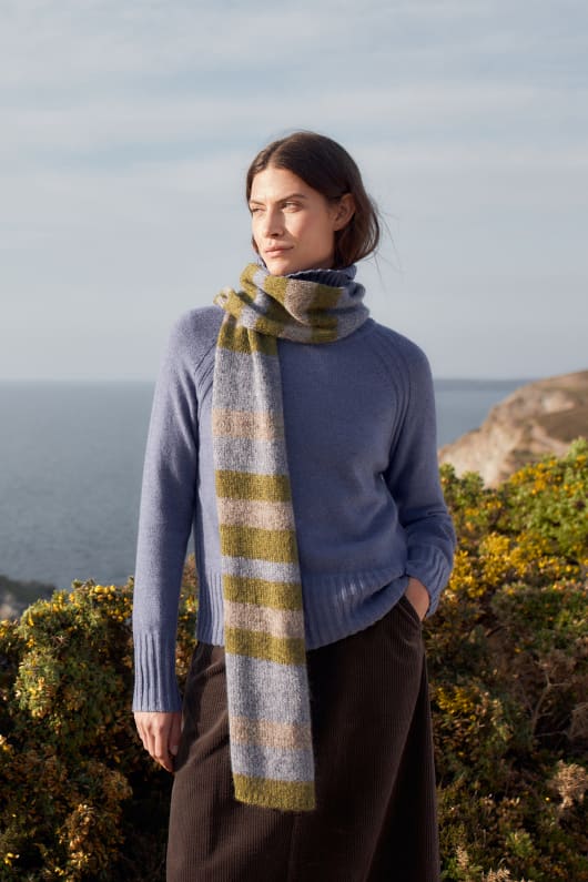 sparsamkeit bloom gestrickter schal