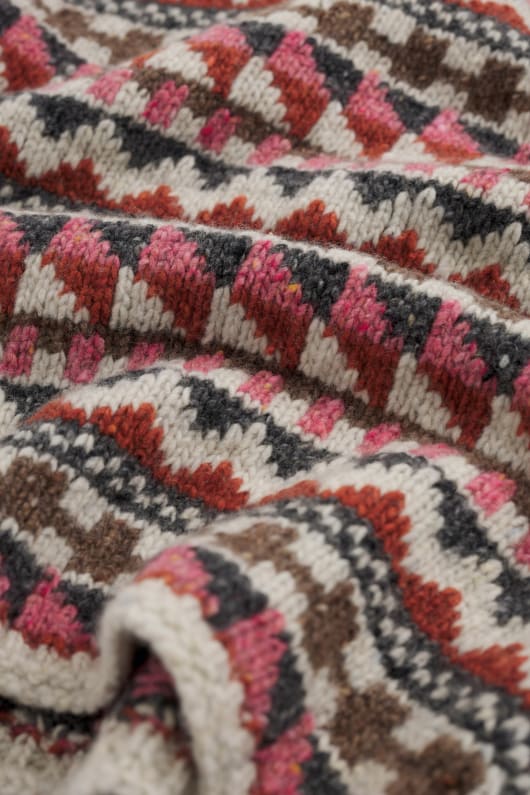 weatherhill fair isle wool blend snood