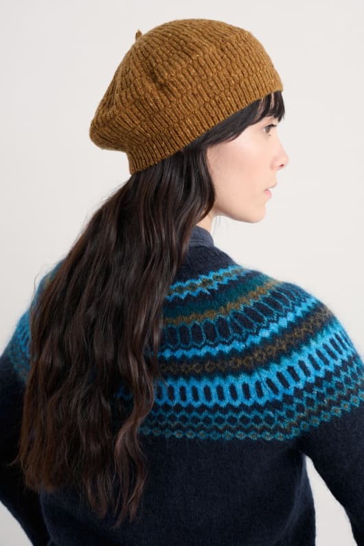 driftway wolle mischung gestrickte baskenmütze
