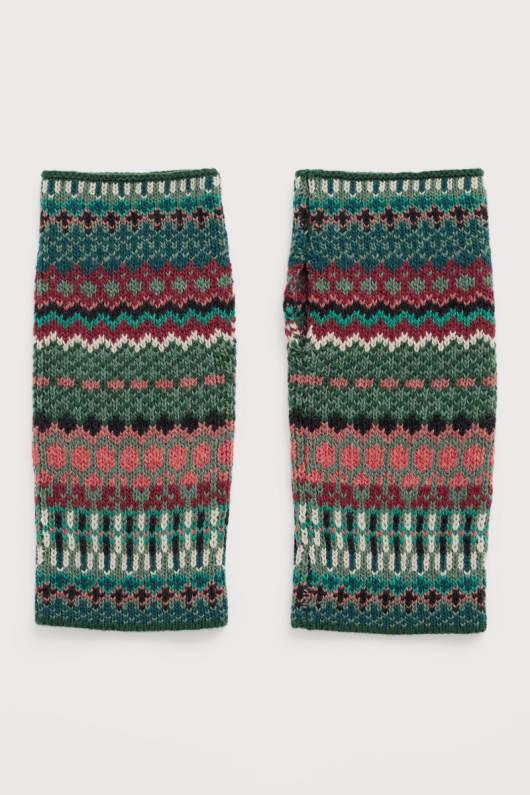 malva fingerless mittens