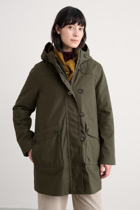 boscaswell wasserdichte 3-in-1-duffle-coat -